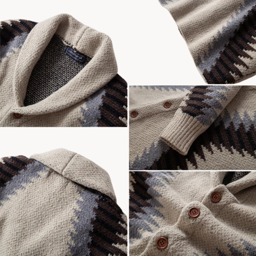 Men's Jacquard Cardigan | Tadeusz