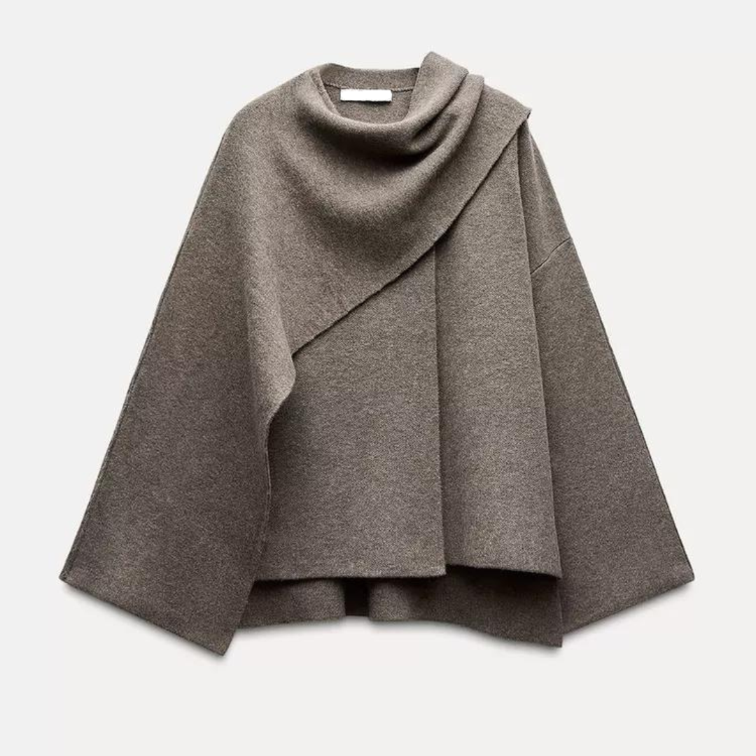 Manteau-cape court structuré pour femme | Budleigh