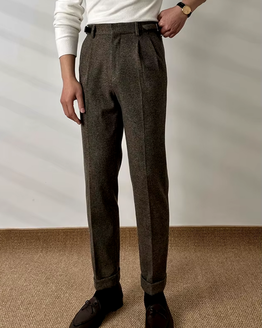 Men's Pleated Trousers | Corwyn