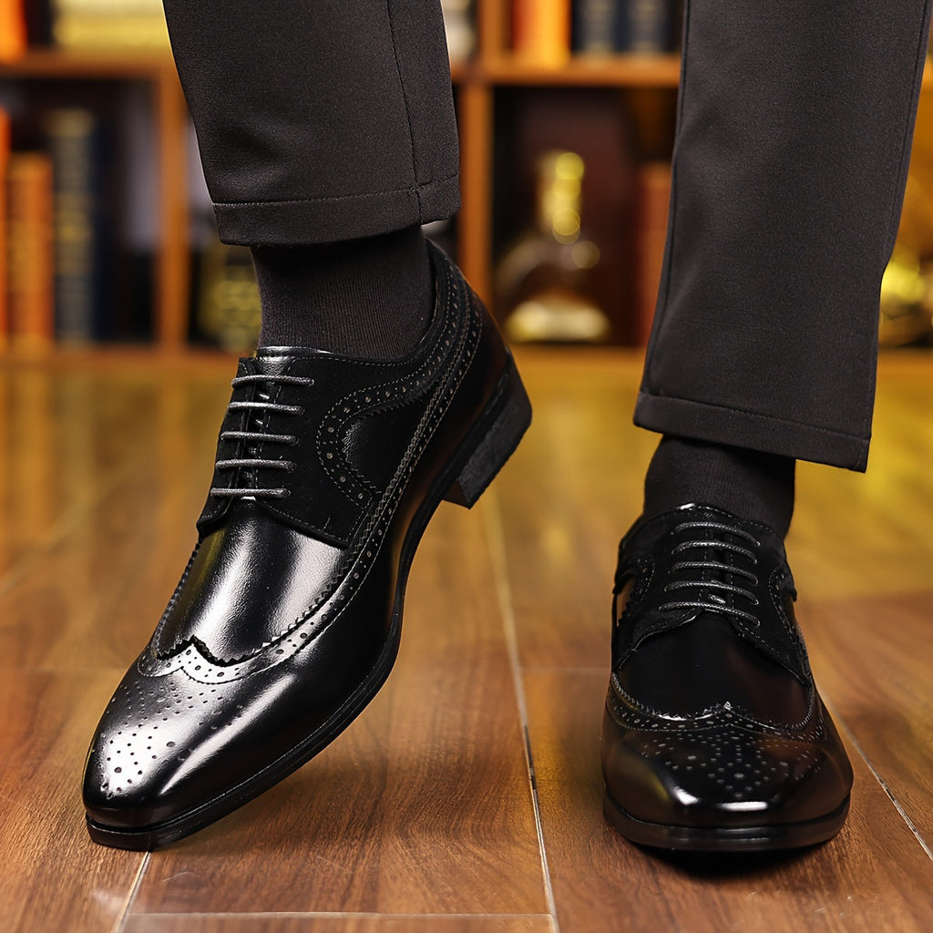 Men's Leather Oxford Shoes – Bargemon