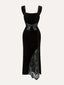Bella | Elegant Velvet Lace Gown