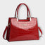 Kiara - Glossy Crocodile Pattern Handbag