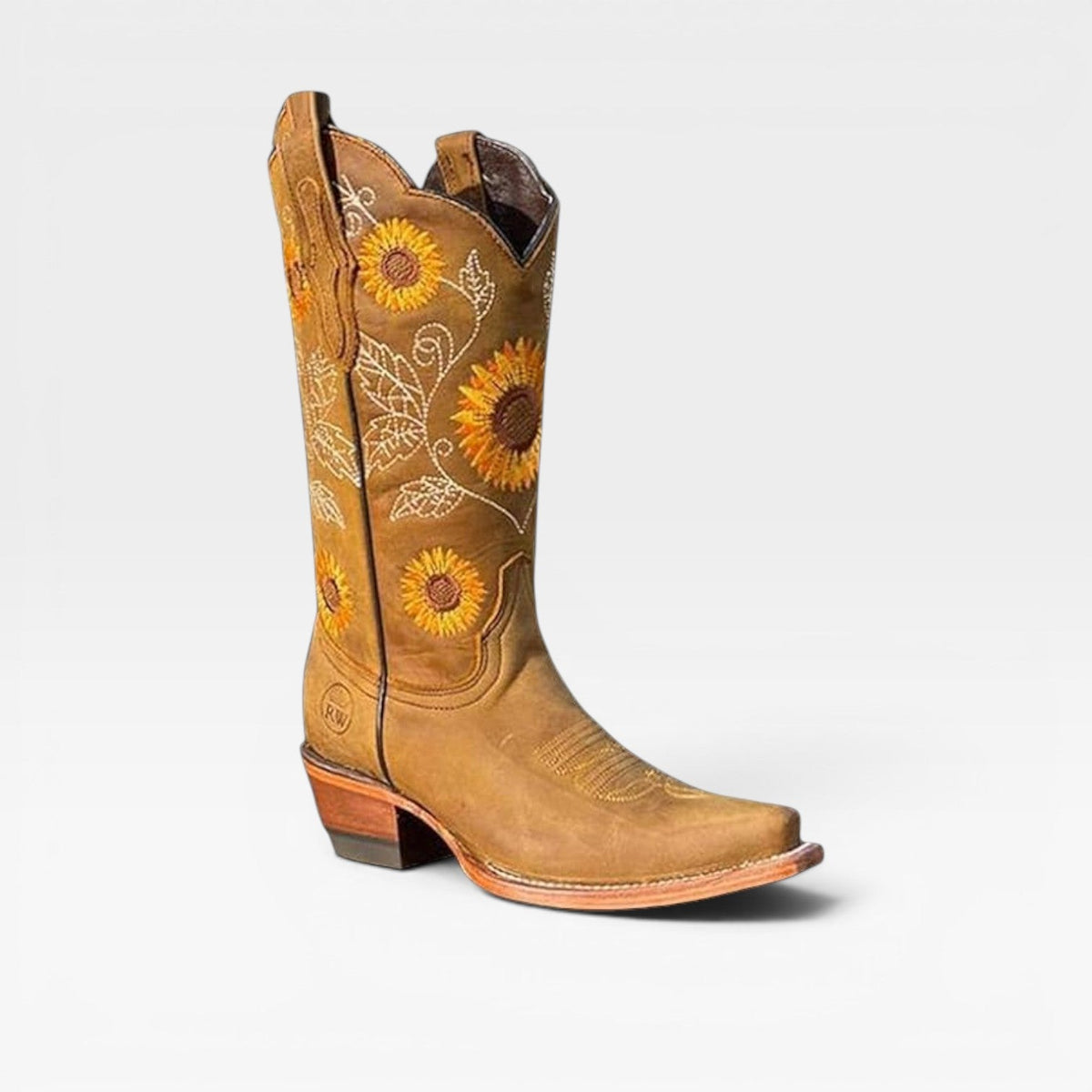 Women's Embroidered Knee-High Cowboy Boots