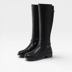 Women's Knee-High Boots with Elastic Panels — view 2