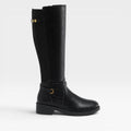 Women's Knee-High Boots with Elastic Panels