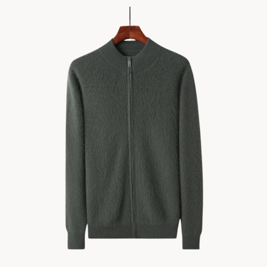 Men's Full-Zip Wool Jumper | Regal