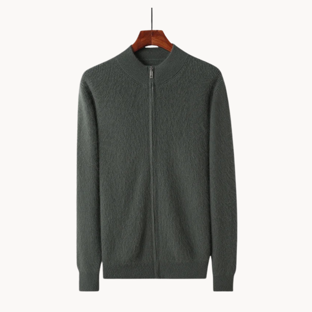 Men's Full-Zip Wool Jumper | Regal