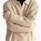 Men's Polo Jumper | Morning Fog