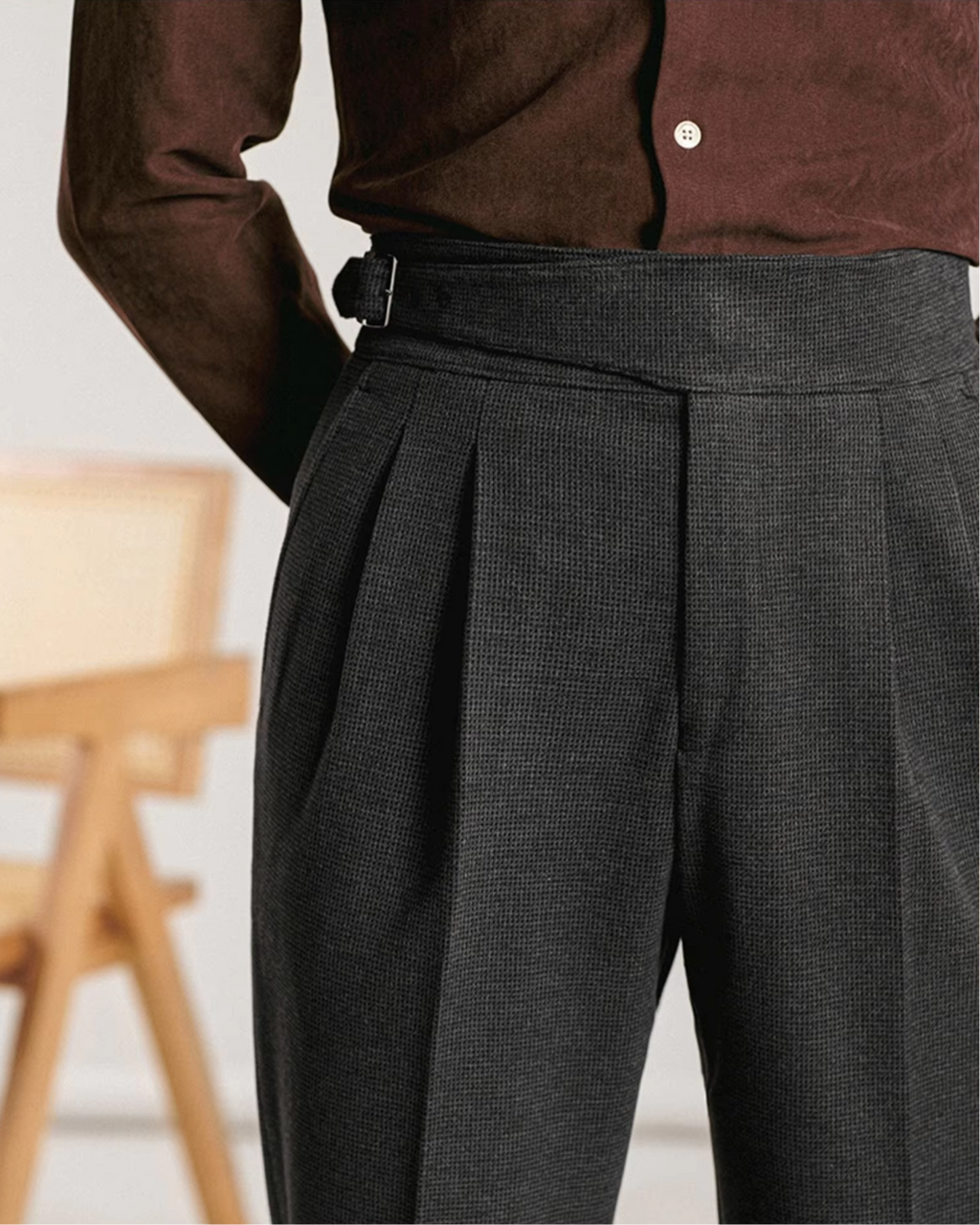 Men's Straight-Leg Trousers | Caruso