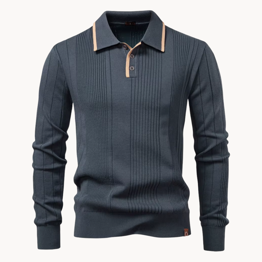 Men's Knitted Polo Shirt | Fletcher