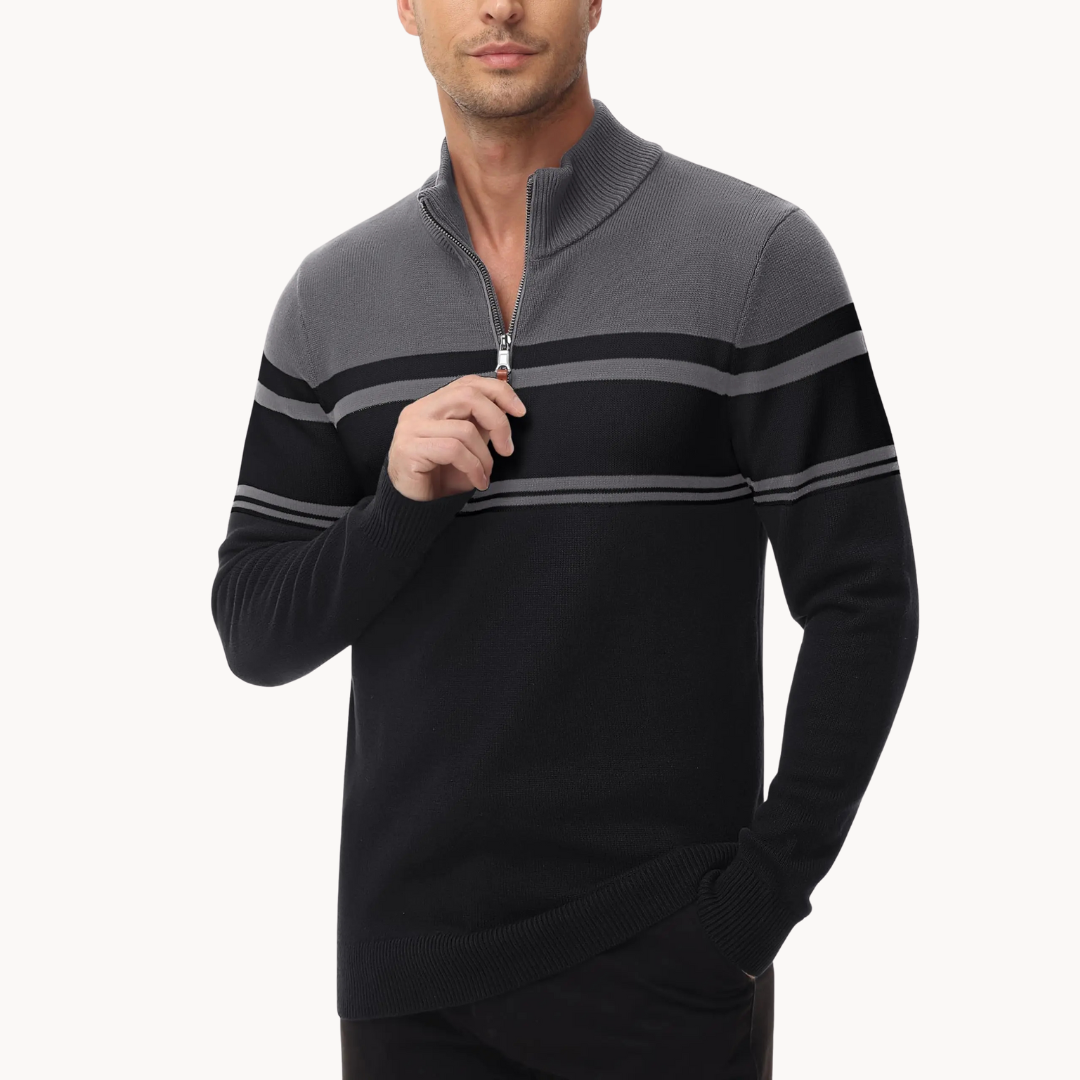 Men's Knitted Quarter-Zip Jumper | Renard