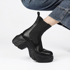 Women's Platform Chelsea Boots with Wave-Shaped Sole — view 5