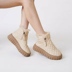 Women's Quilted Faux Fur-Lined Winter Ankle Boots — view 5