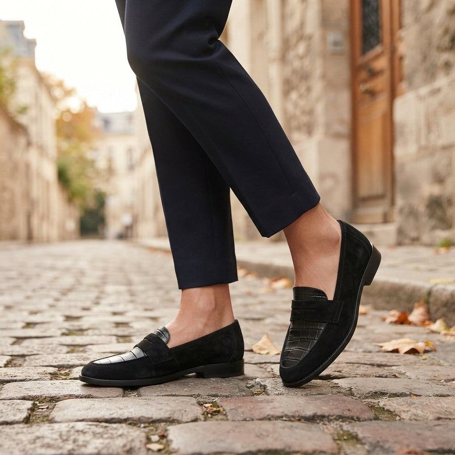 Women's Orthopaedic Penny Loafers with Cushioned Insole — view 5