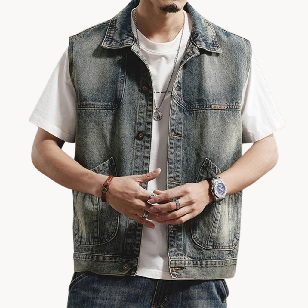 Men's Denim Vest | Claes
