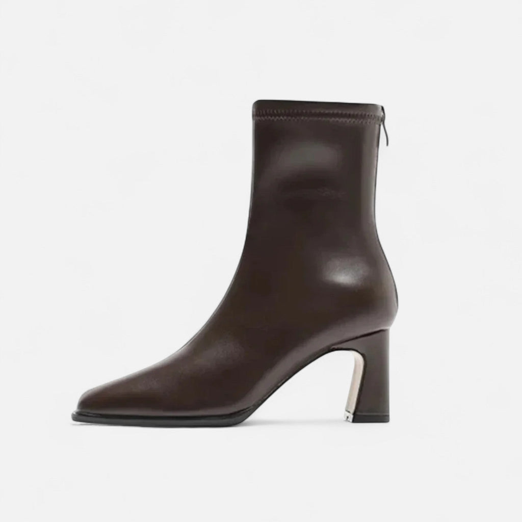 Women's Square Toe Block Heel Ankle Boots | Heptonstall