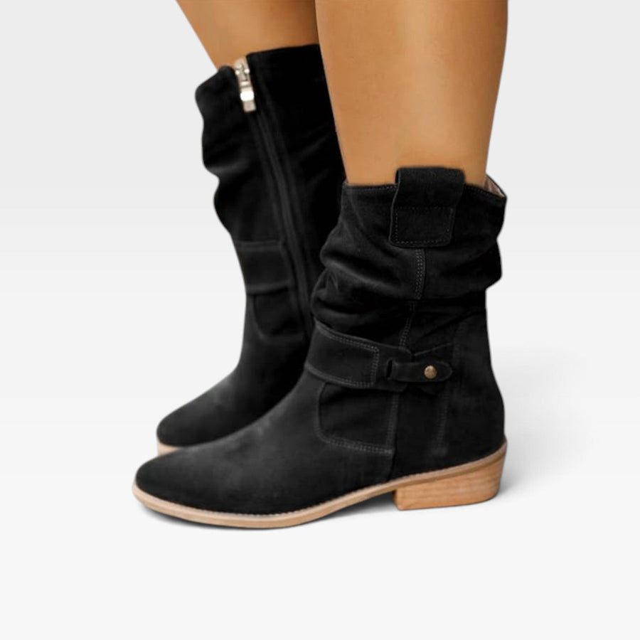 Women's Suede Ankle Boots with Warm Lining — view 5