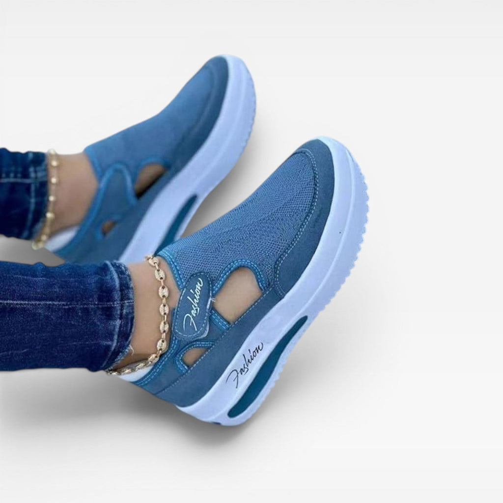 Women's Velcro Platform Walking Trainers — view 6
