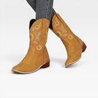 Women's Embroidered Knee-High Cowboy Boots — view 2
