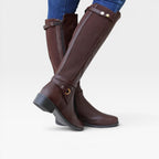 Women's Knee-High Boots with Elastic Panels — view 7