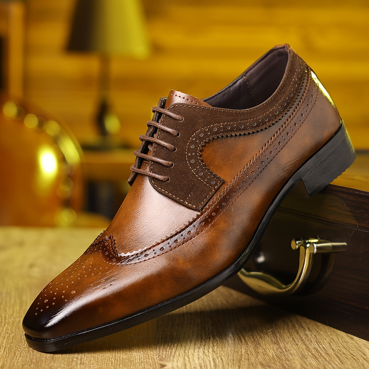 Men's Leather Oxford Shoes – Bargemon