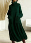 Genna | High-Neck Long-Sleeve Casual Loose Knit Dress