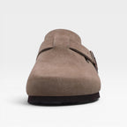 Women's Suede Clogs with Cork Sole — view 4