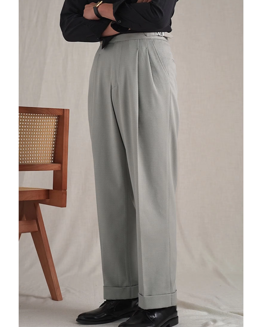 Men's Pleated Gurkha Trousers | Fabio