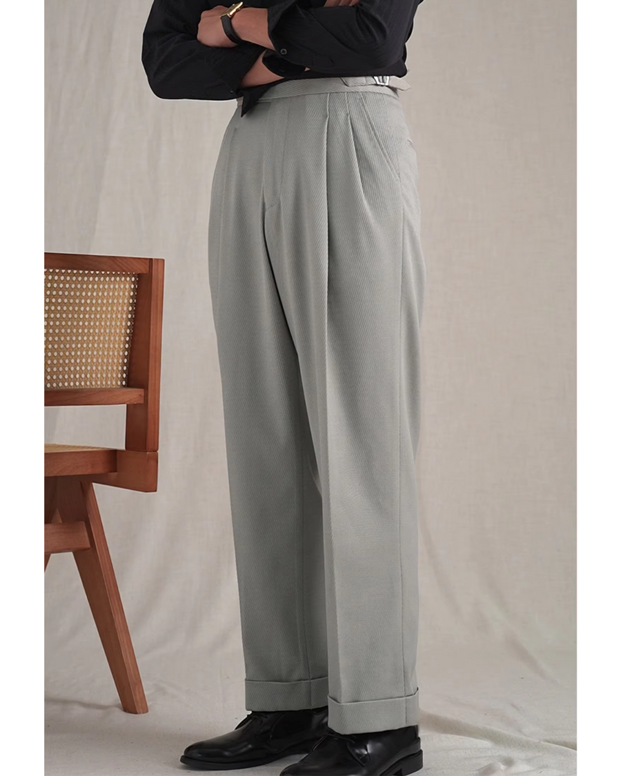 Men's Pleated Gurkha Trousers | Fabio