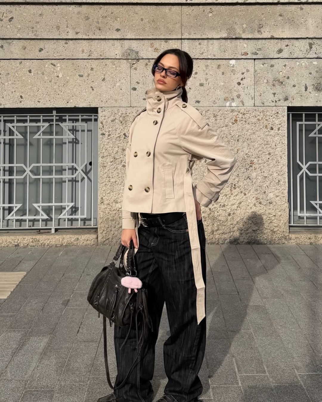 Trench-coat court boxy pour femme | Dartmouth