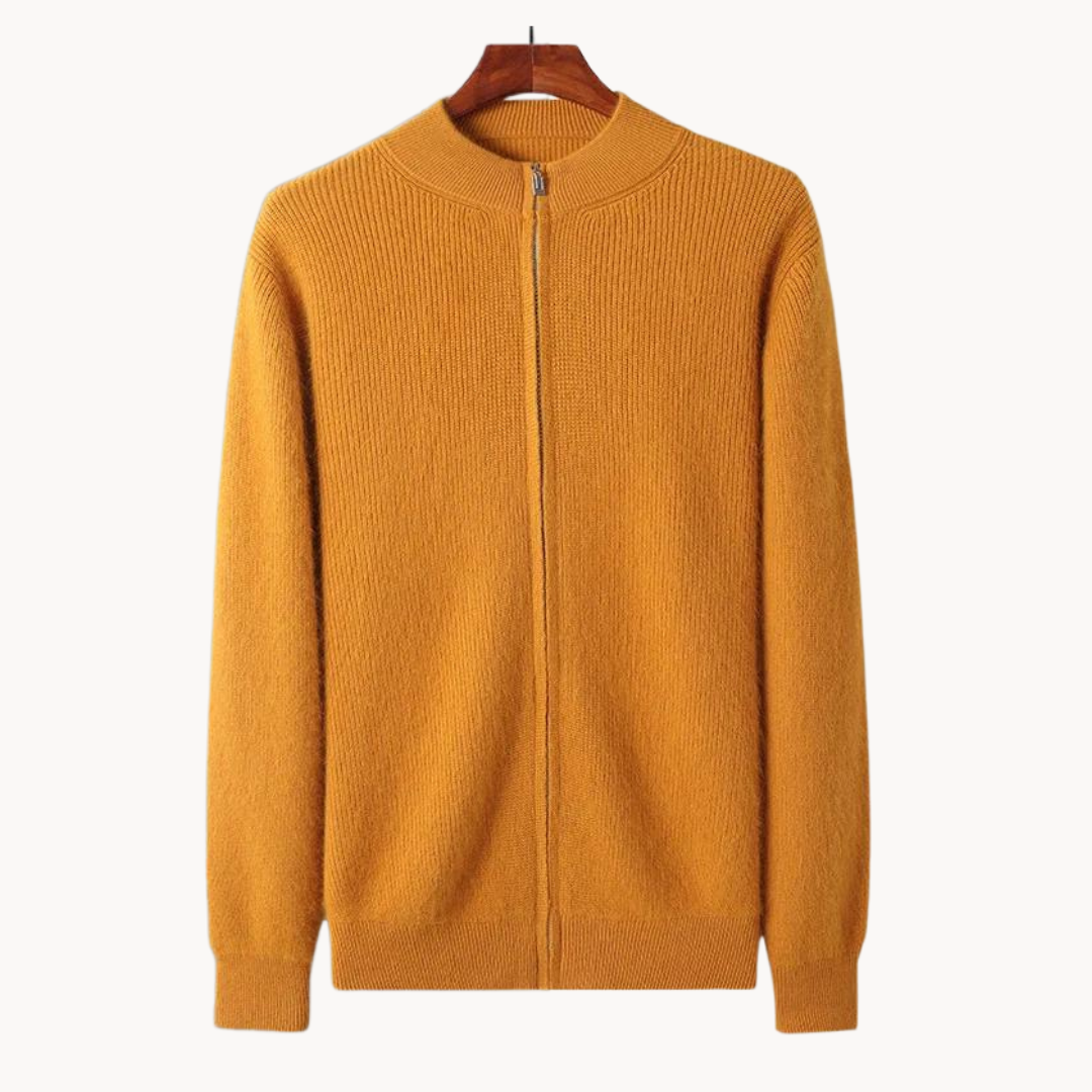 Men's Full-Zip Wool Jumper | Regal