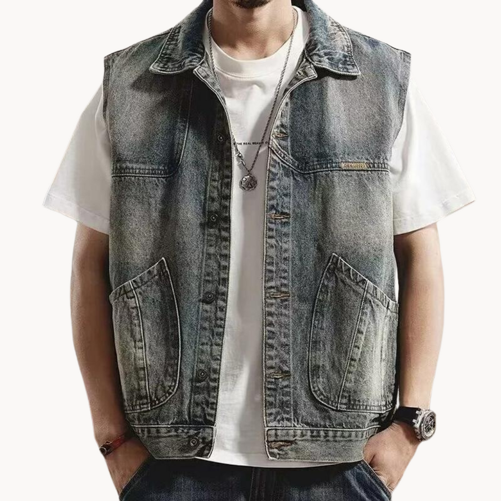 Men's Denim Vest | Claes