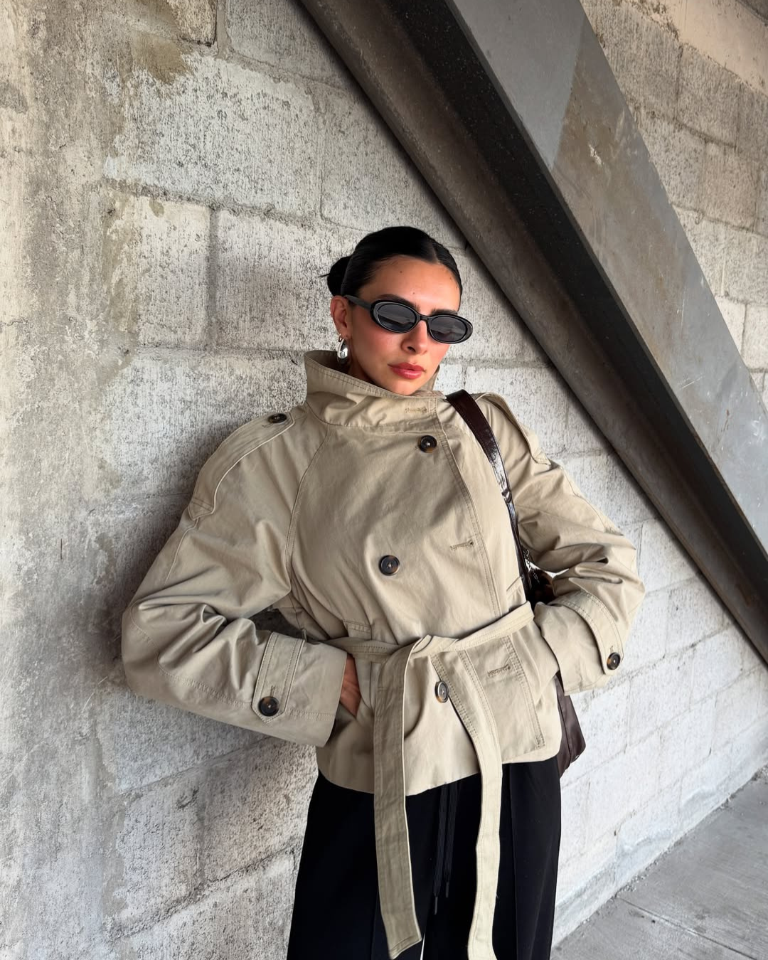 Trench-coat court à ceinture pour femme | Selworthy