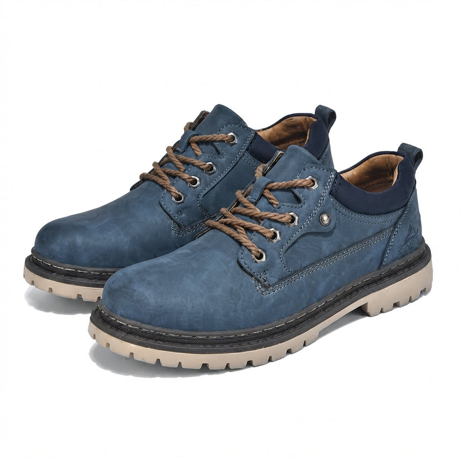 Men's Leather Combat Boots with D-Ring Eyelets — view 6
