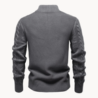 Men's Full-Zip Cable Knit Jumper | Northbridge
