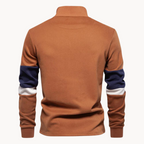 Men's Striped Quarter-Zip Jumper | Sultan