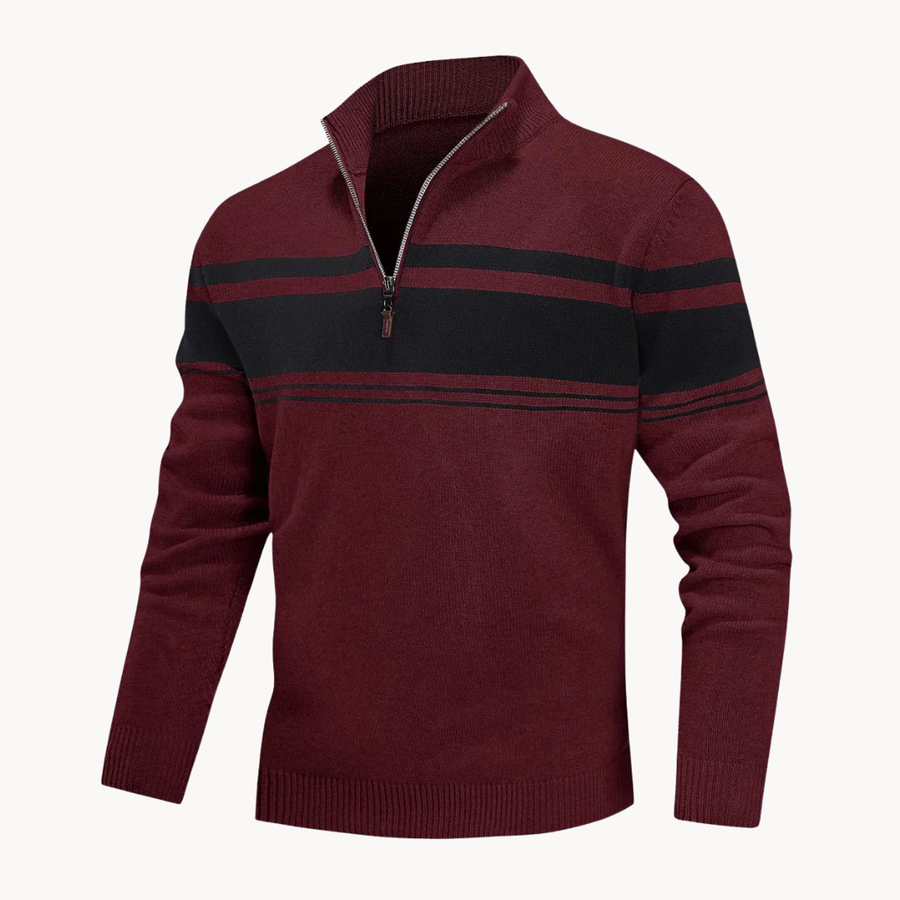Men's Knitted Quarter-Zip Jumper | Renard