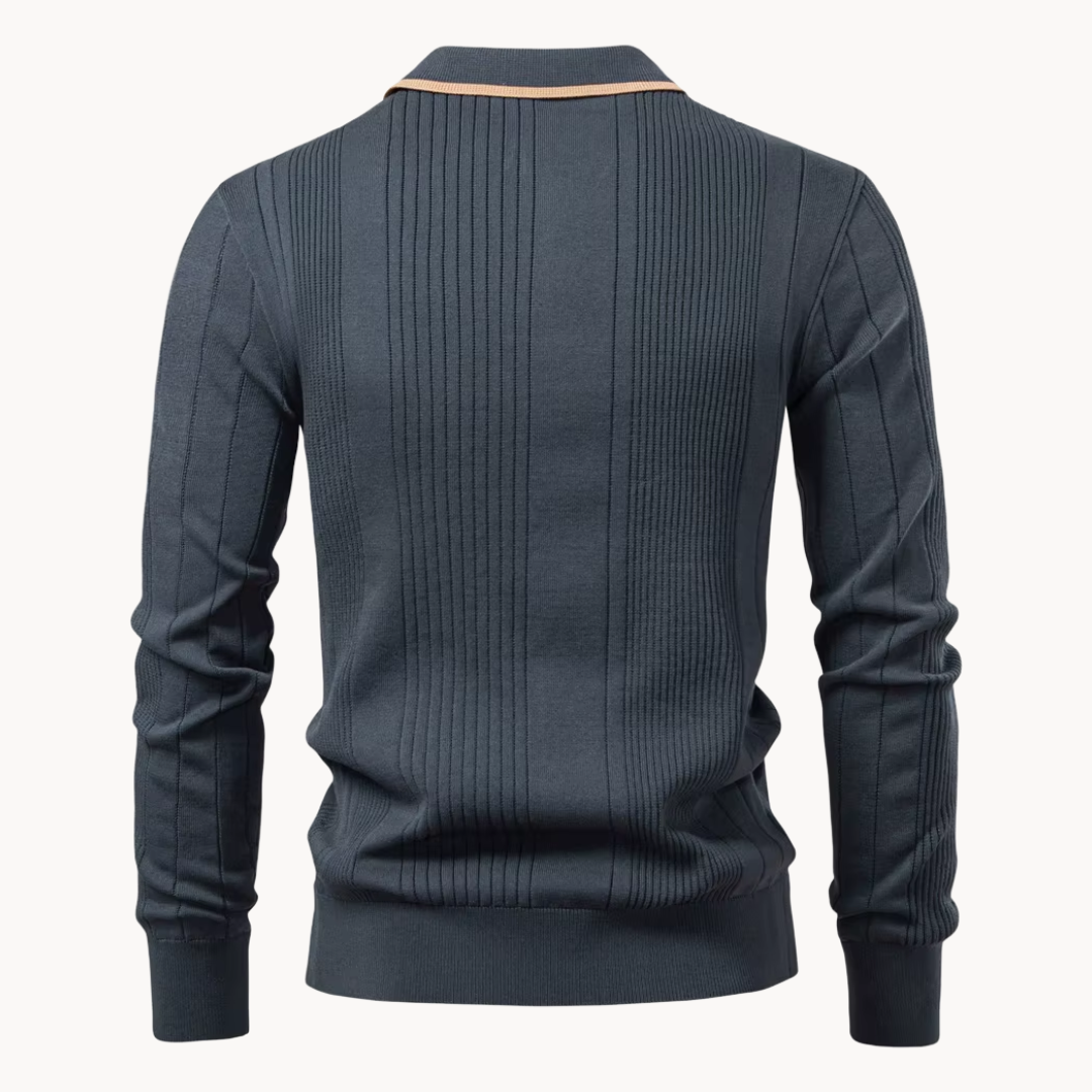 Men's Knitted Polo Shirt | Fletcher