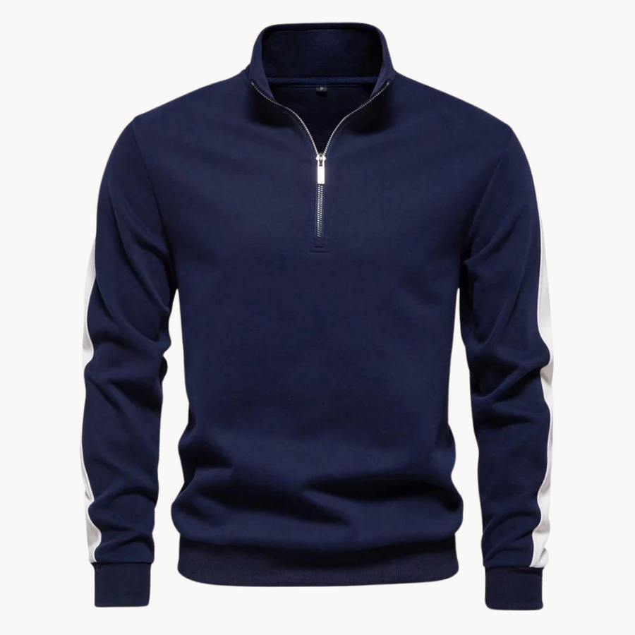 Men's Quarter-Zip Mock Neck Jumper | Bruno