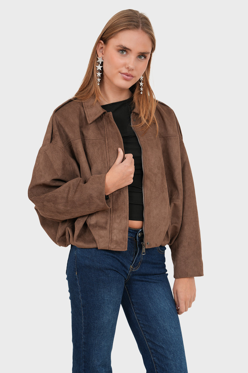 Blouson bomber oversize pour femme | Luccombe