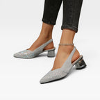 Women's Rhinestone Slingback Court Shoes — view 5