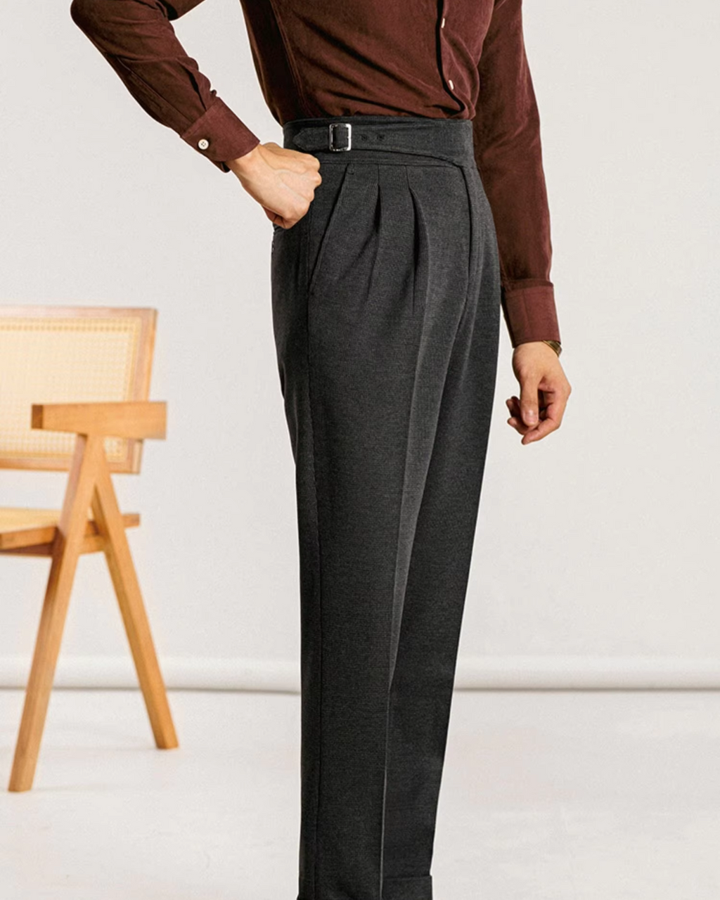 Men's Straight-Leg Trousers | Caruso
