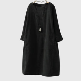 Grace | Relaxed Corduroy Midi Dress
