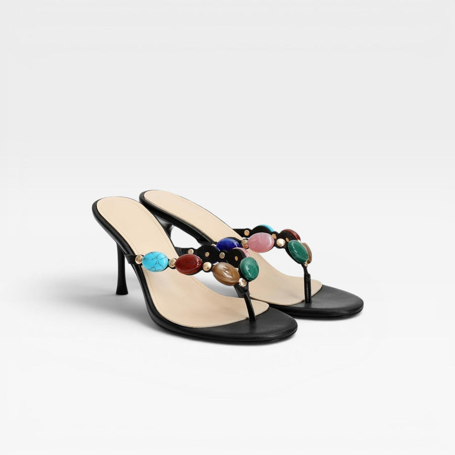 Women's Embellished Stiletto Mule Heels — view 6