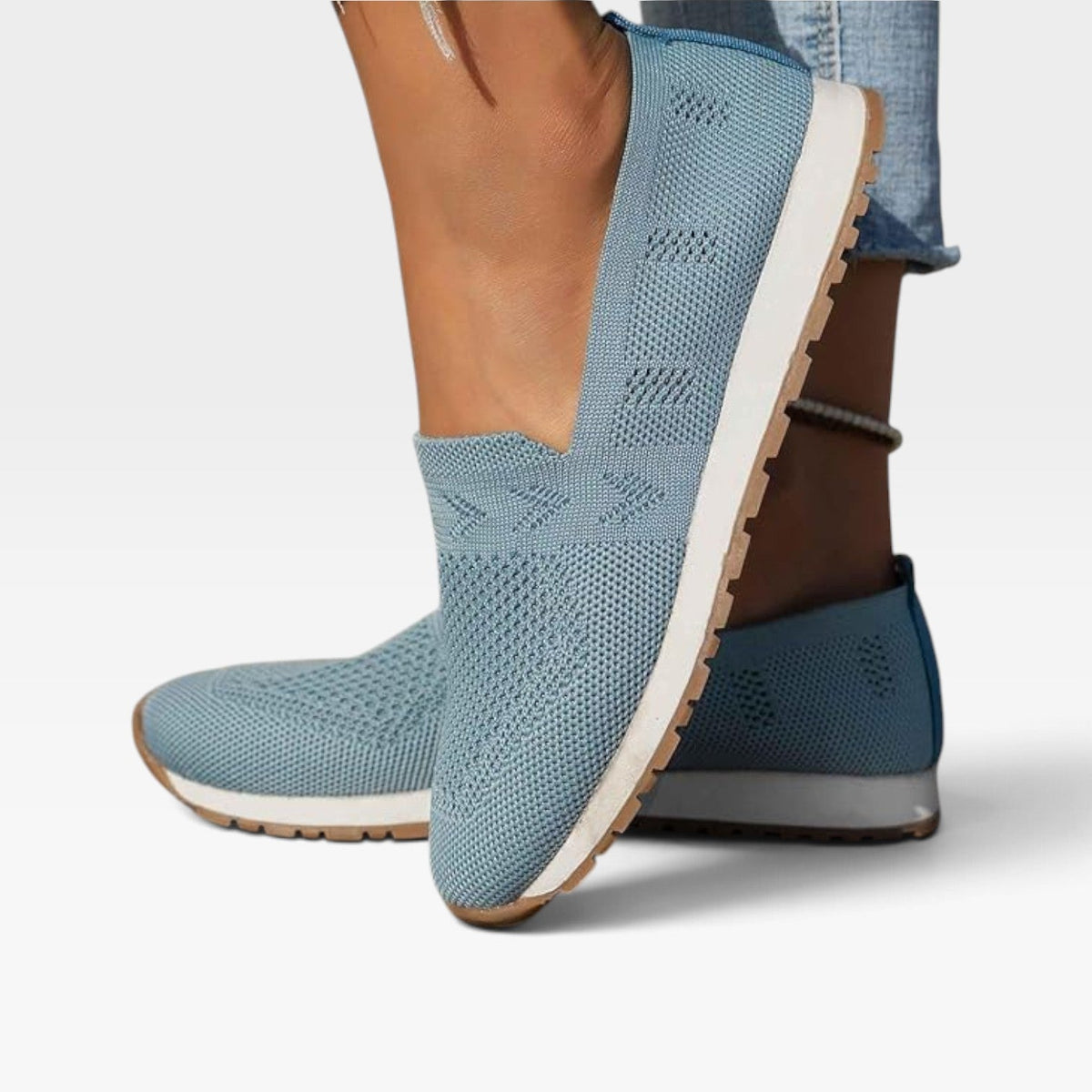 Women's Lightweight Mesh Slip-On Trainers — view 3