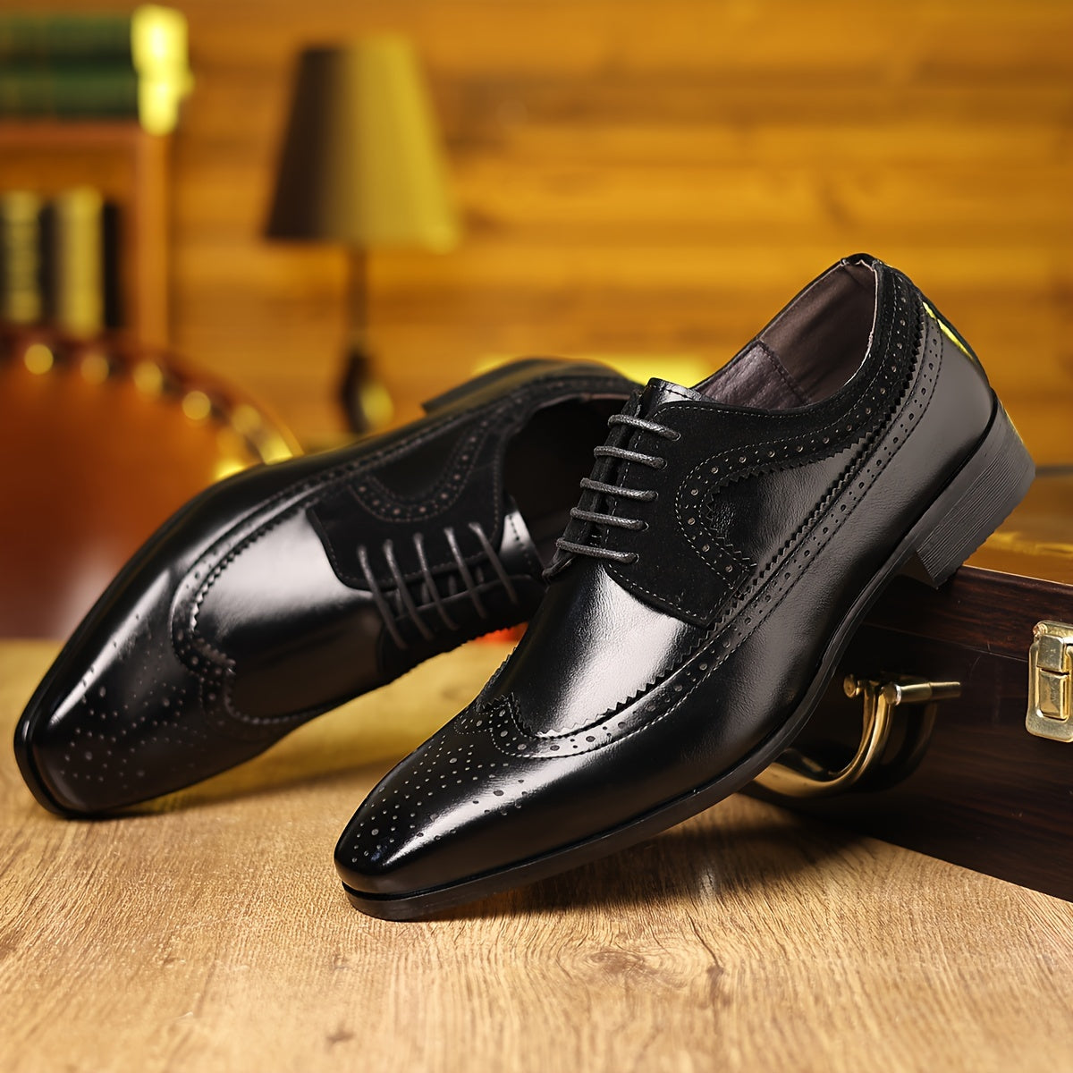 Men's Leather Oxford Shoes – Bargemon