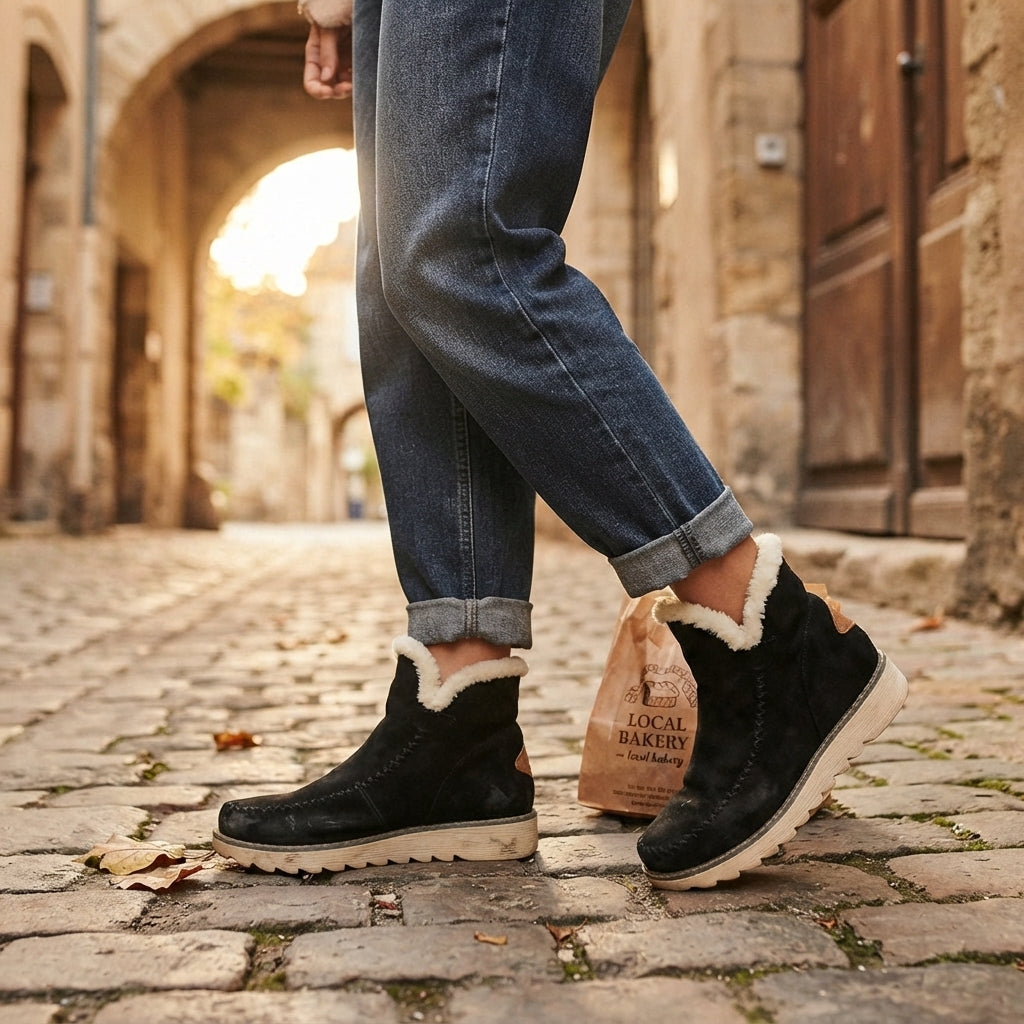 Women's Orthopaedic Faux Fur-Lined Ankle Snow Boots — view 5