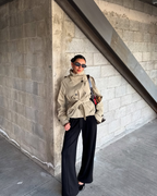 Trench-coat court à ceinture pour femme | Selworthy