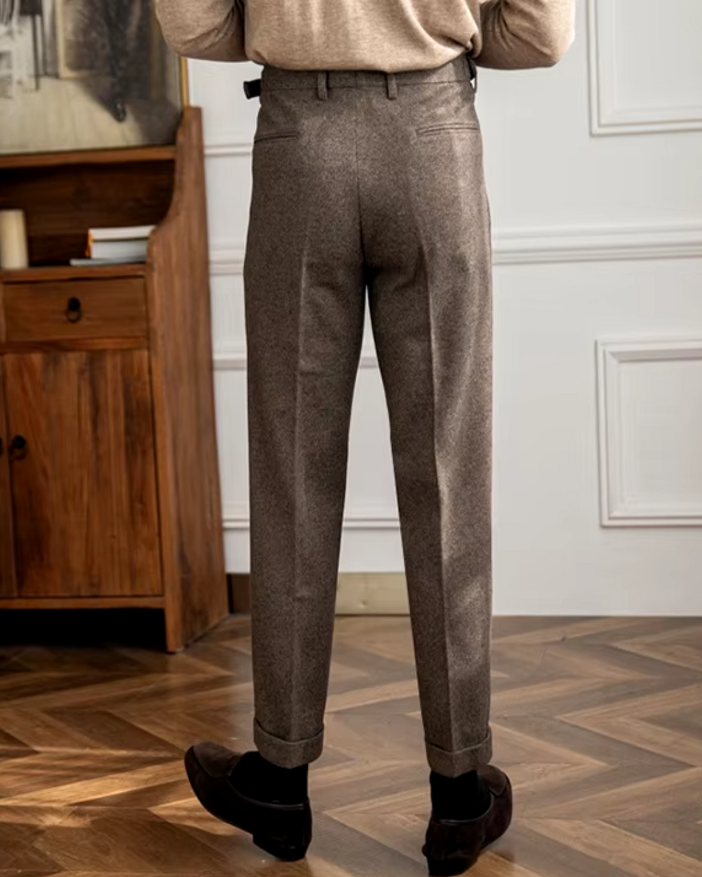 Men's Textured Trousers | Brenlow