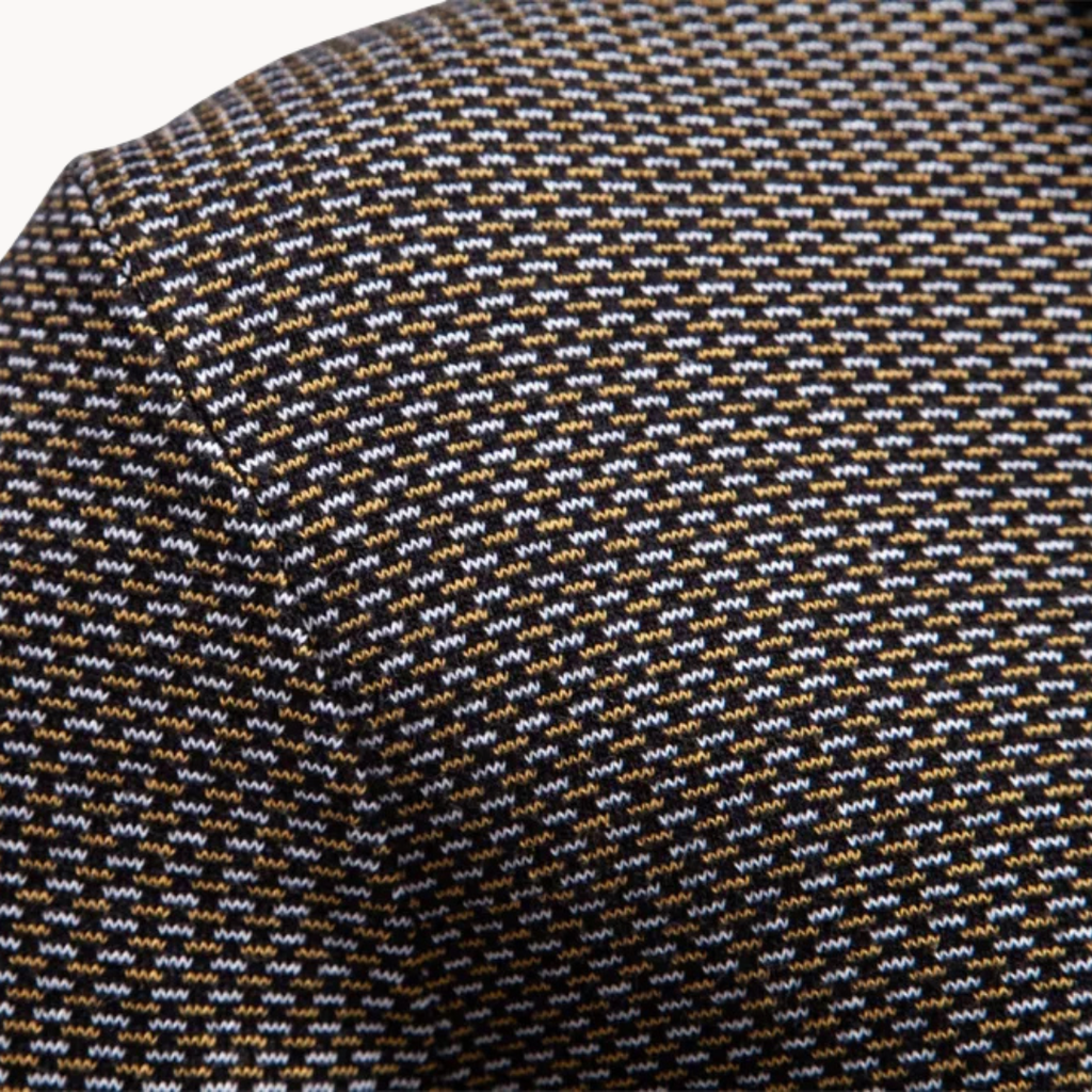 Men's Textured Quarter-Zip Jumper | Corbin